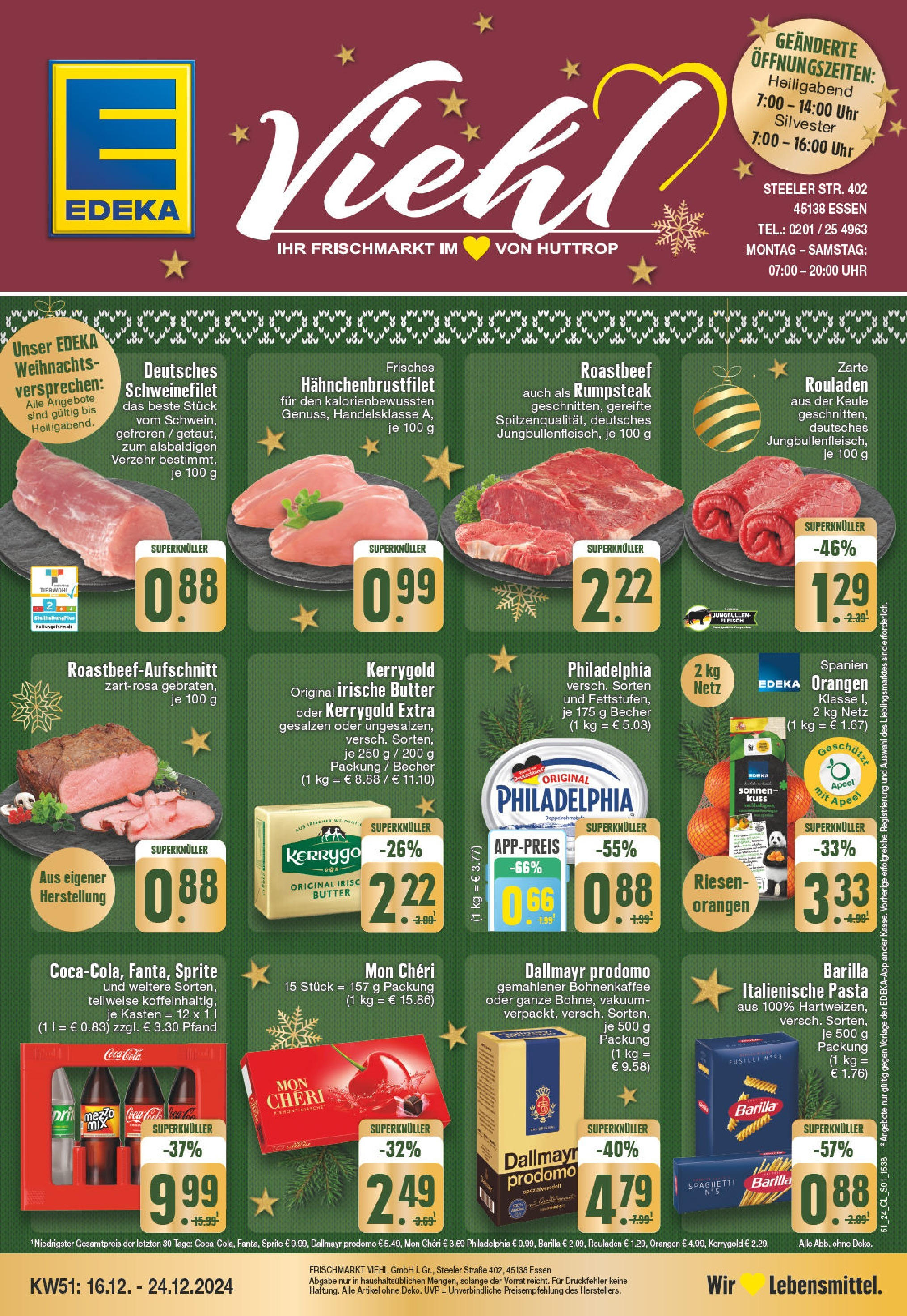 Edeka - EDEKA: Wochenangebote (ab 15.12.2024) » Angebote Online | Seite: 1 | Produkte: Orangen, Dallmayr, Dallmayr prodomo, Mon cheri