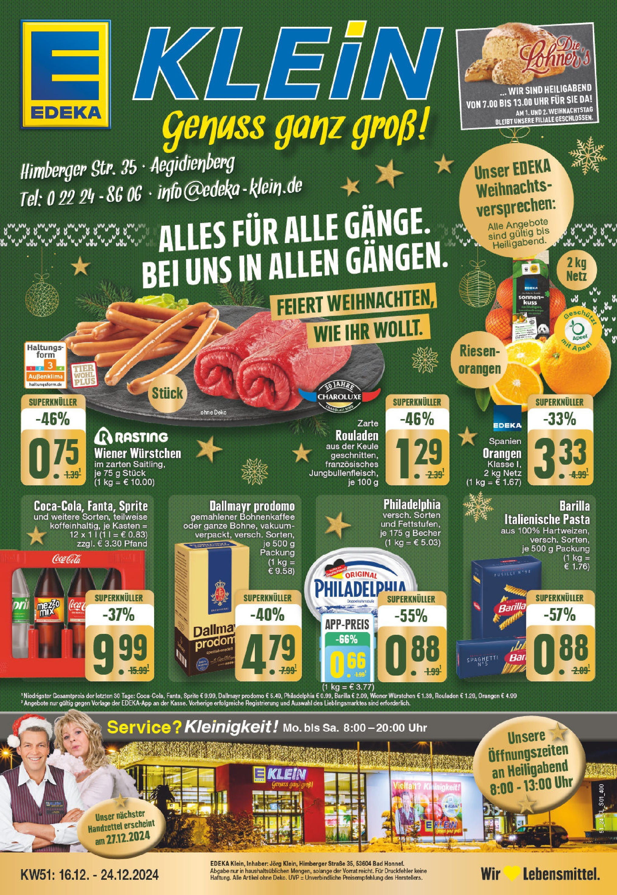 Edeka - EDEKA: Wochenangebote (ab 15.12.2024) » Angebote Online | Seite: 1 | Produkte: Barilla, Bad, Pasta, Uhr