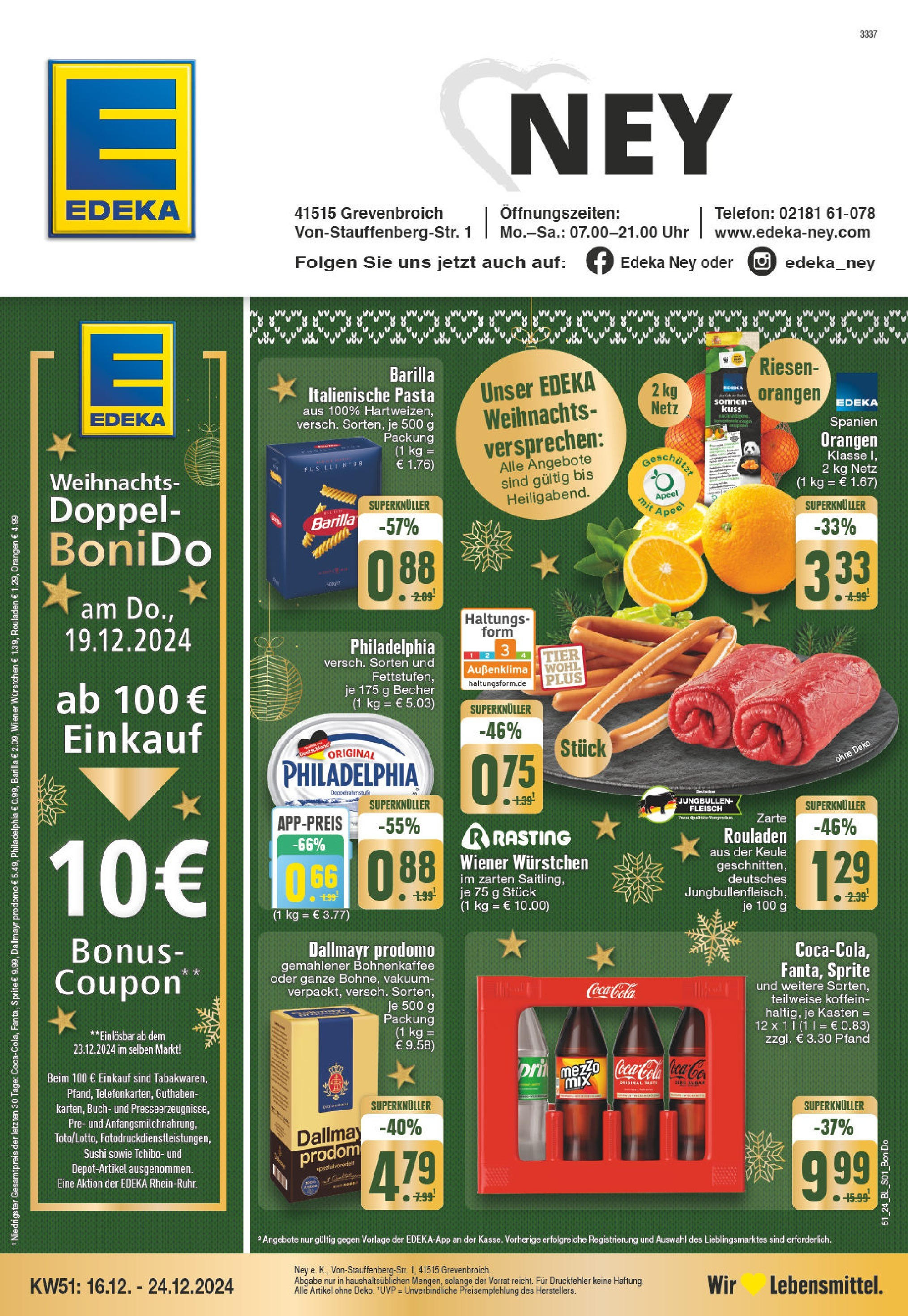 Edeka - EDEKA: Wochenangebote (ab 15.12.2024) » Angebote Online | Seite: 1 | Produkte: Wiener wurstchen, Pasta, Fleisch, Telefon