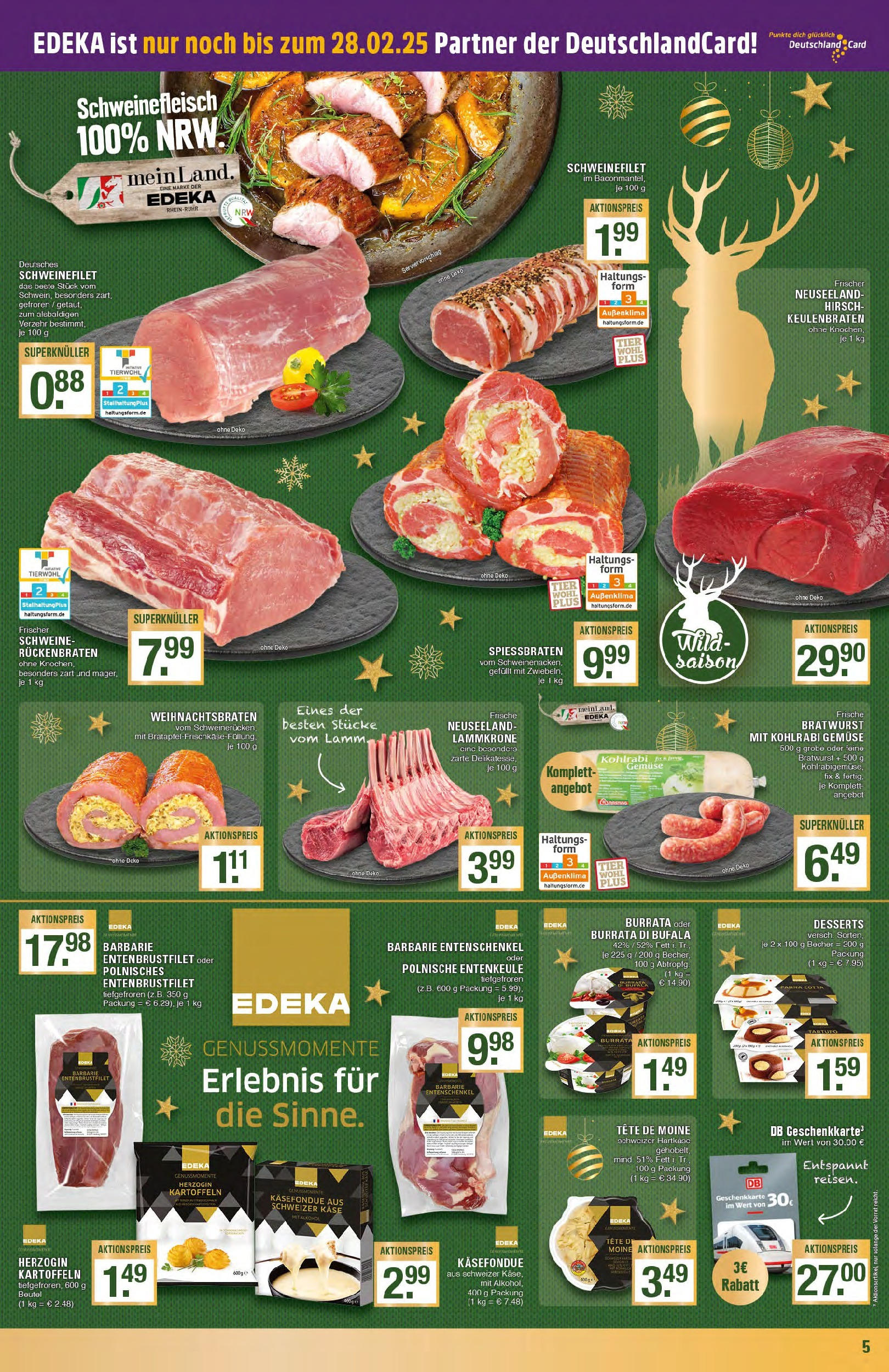 Edeka - EDEKA: Wochenangebote (ab 15.12.2024) » Angebote Online | Seite: 5 | Produkte: Bratwurst, Kohlrabi, Burrata, Gemüse