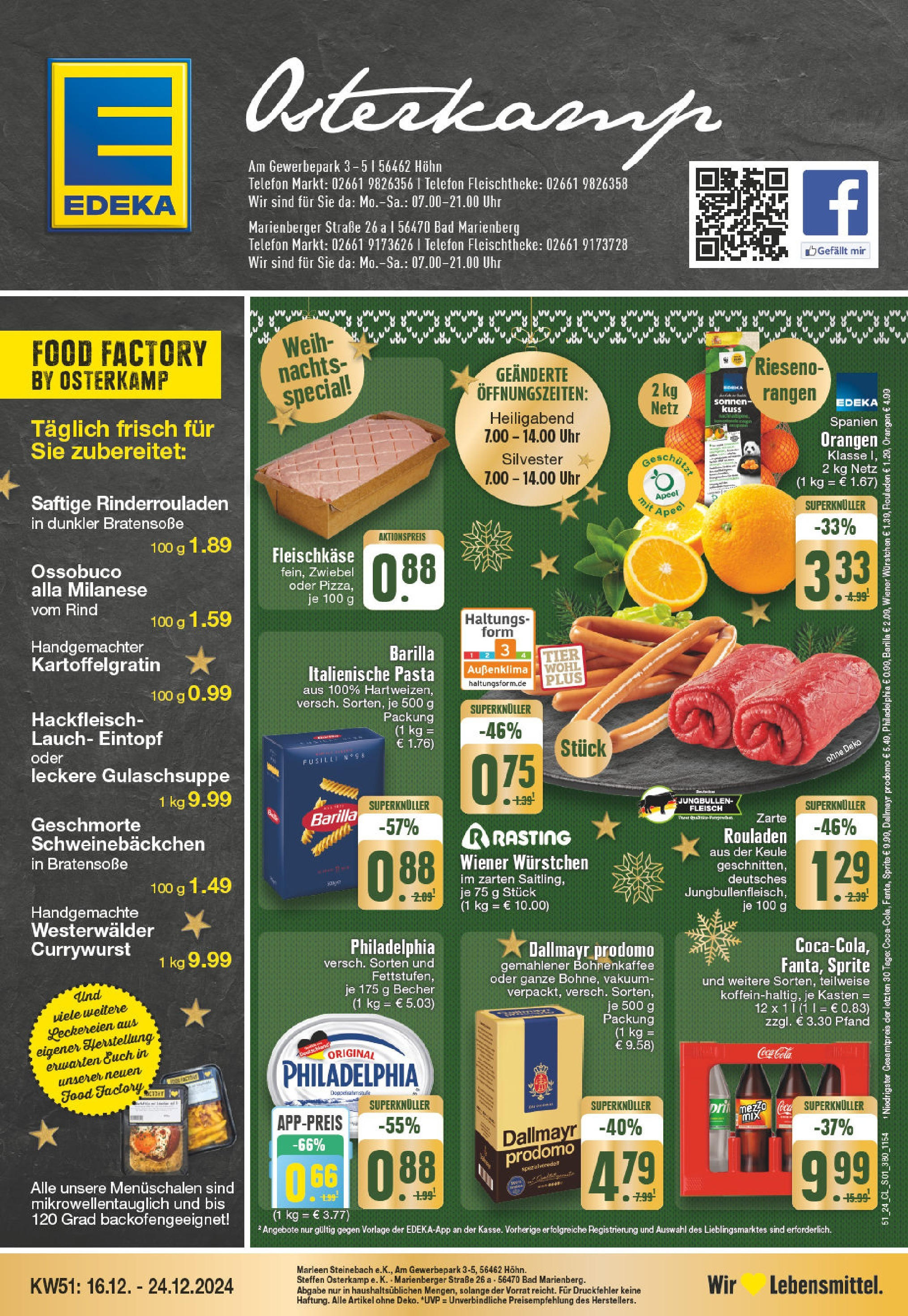 Edeka - EDEKA: Wochenangebote (ab 15.12.2024) » Angebote Online | Seite: 1 | Produkte: Barilla, Orangen, Telefon, Hackfleisch