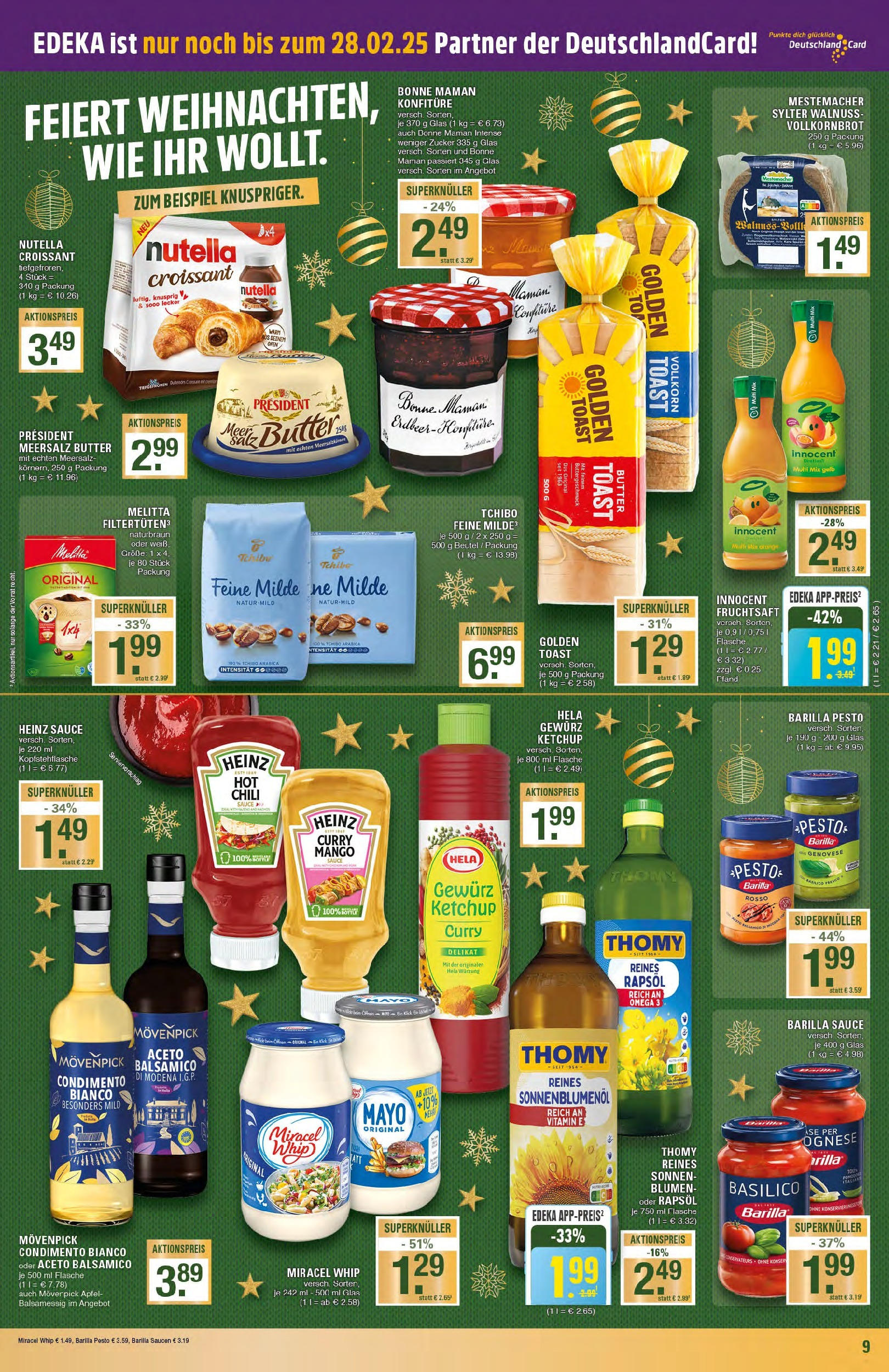 Edeka - EDEKA: Wochenangebote (ab 15.12.2024) » Angebote Online | Seite: 9 | Produkte: Rapsöl, Blumen, Äpfel, Nutella