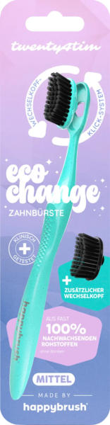 happybrush Zahnbürste Eco Change mit Aufsteckbürste Twenty4Tim