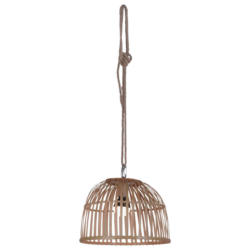 Just Light Pendelleuchte PN19920-79 rosenholz Holz Kunststoff H/D: ca. 27x40 cm 1.0 Brennstellen