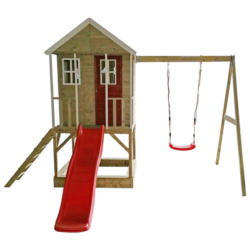 Wendi Toys Spielhaus Alpaka natur B/H/L: ca. 350x242x290 cm