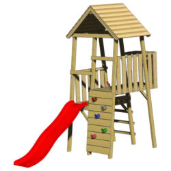 Wendi Toys Stelzenspielhaus Hase natur B/H/T: ca. 110x270x260 cm