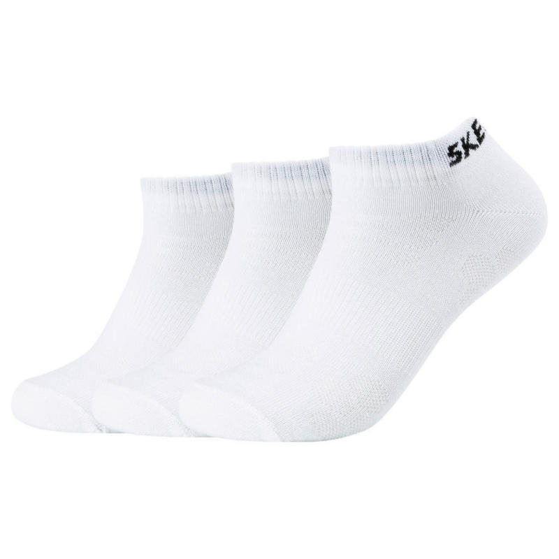 Damen & Herren-Socken Skechers weiß 3 Packstücke Größe 35-38