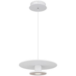 GLOBO LED-Pendelleuchte weiß hellgrau Metall Textil Aluminium H/D: ca. 150x38 cm