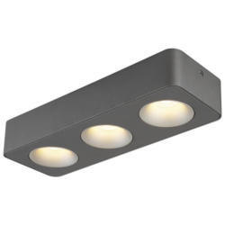 GLOBO LED-Spot dunkelgrau Kunststoff Aluminium B/H/T: ca. 11,7x5,5x33,2 cm 3 Brennstellen