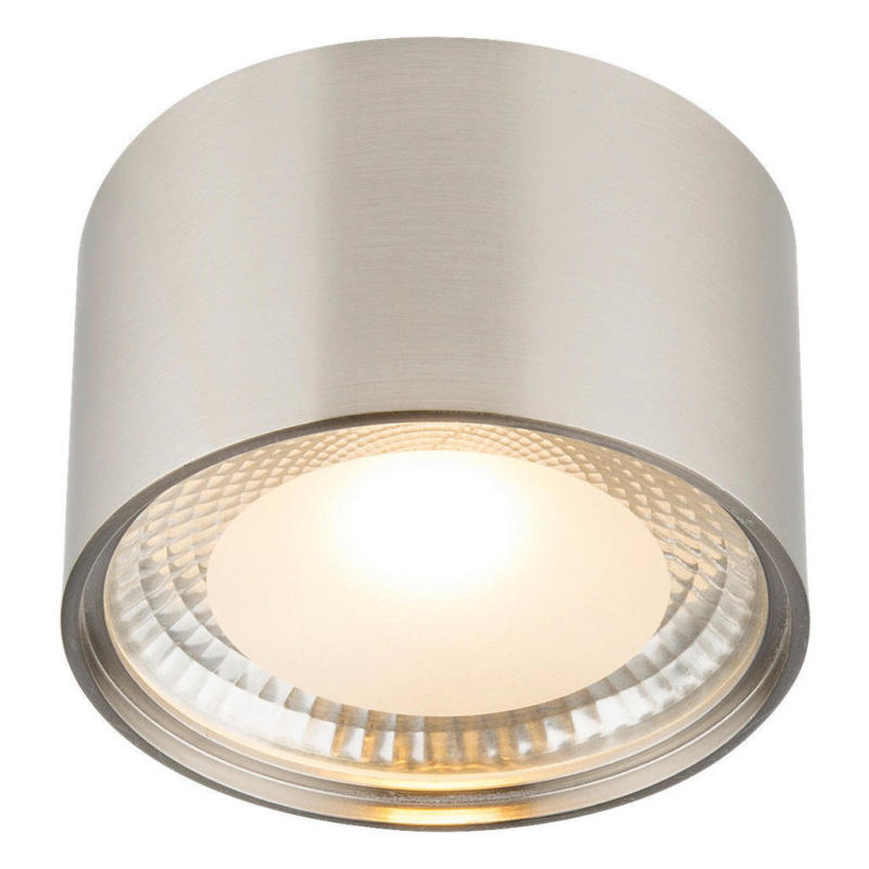 GLOBO LED-Deckenleuchte nickel matt Glas Metall H/T: ca. 8x11,3 cm 1 Brennstellen