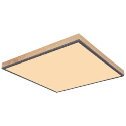 GLOBO LED-Deckenleuchte Graphit Aluminium MDF Acryl B/H/L: ca. 59x6,5x59 cm 1 Brennstellen