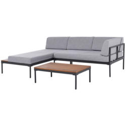 POCOline Loungeset Bologna dunkelgrau Aluminium