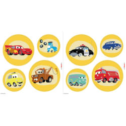 Komar Fenstersticker Cars Ka Chow Cars Ka Chow B/L: ca. 30x30 cm