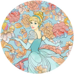 Komar Fototapete Cinderella Pastel Dreams D: ca. 125 cm