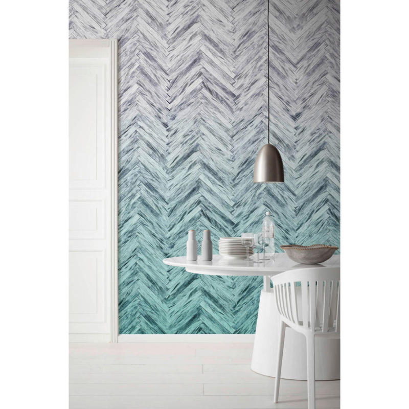 Komar Fototapete Herringbone Mint B/L: ca. 400x250 cm