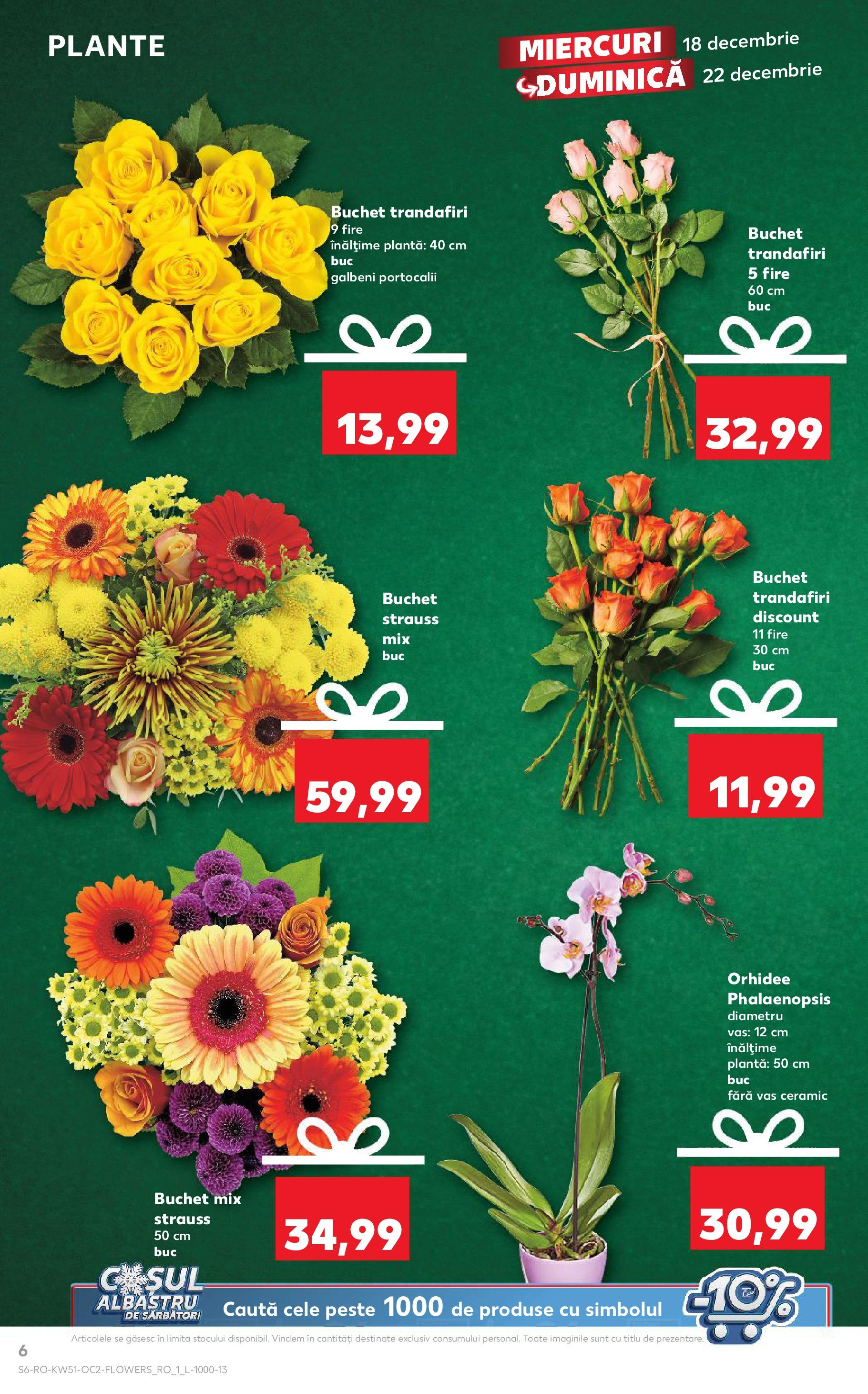 Kaufland - Catalog Kaufland până în data de 22.12.2024 17.12.2024 - Revista si Oferta | Pagină: 6 | Produse: Orhidee, Pește