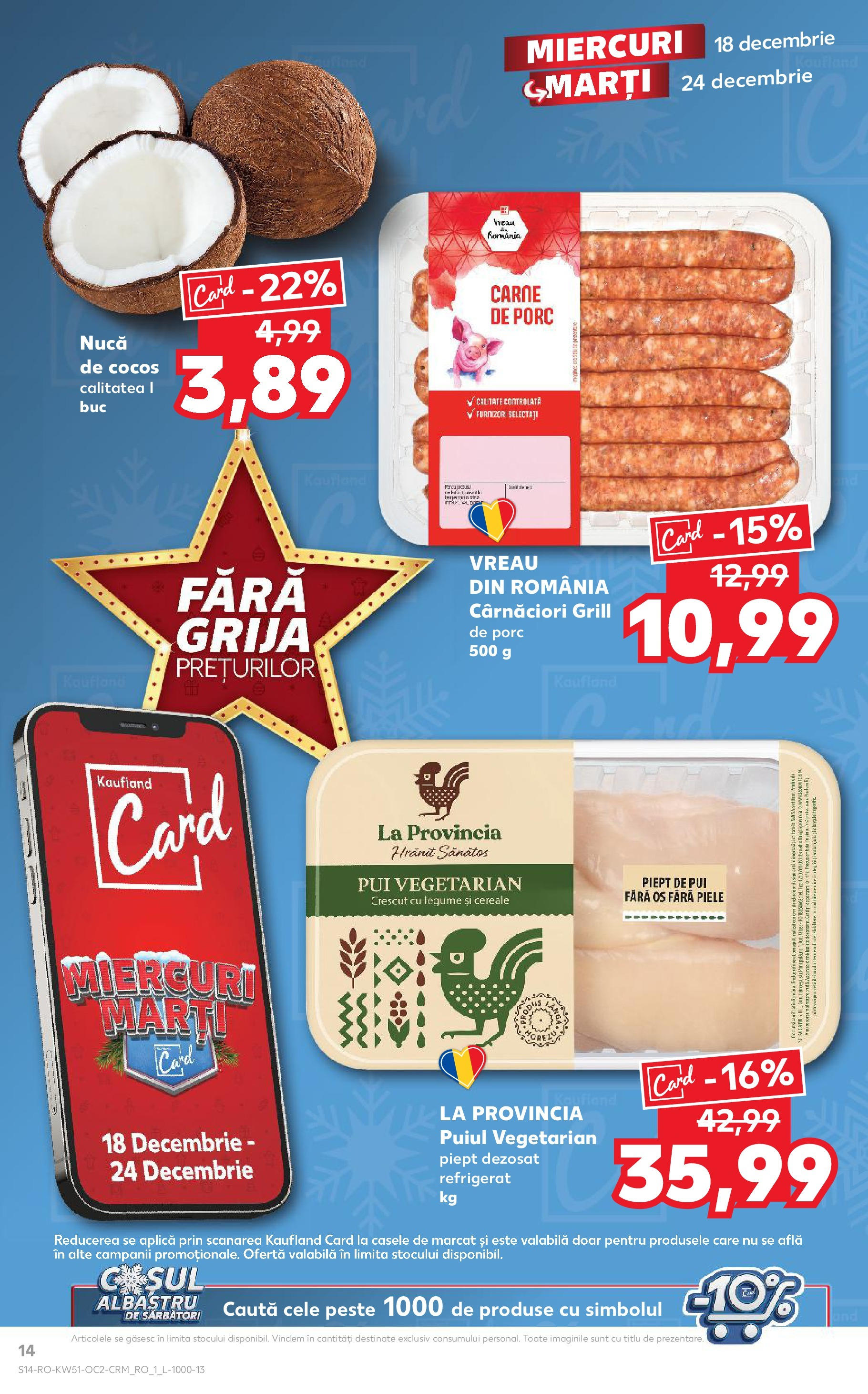 Kaufland - Catalog Kaufland până în data de 22.12.2024 17.12.2024 - Revista si Oferta | Pagină: 14 | Produse: Grill, Pește, Cereale, Legume