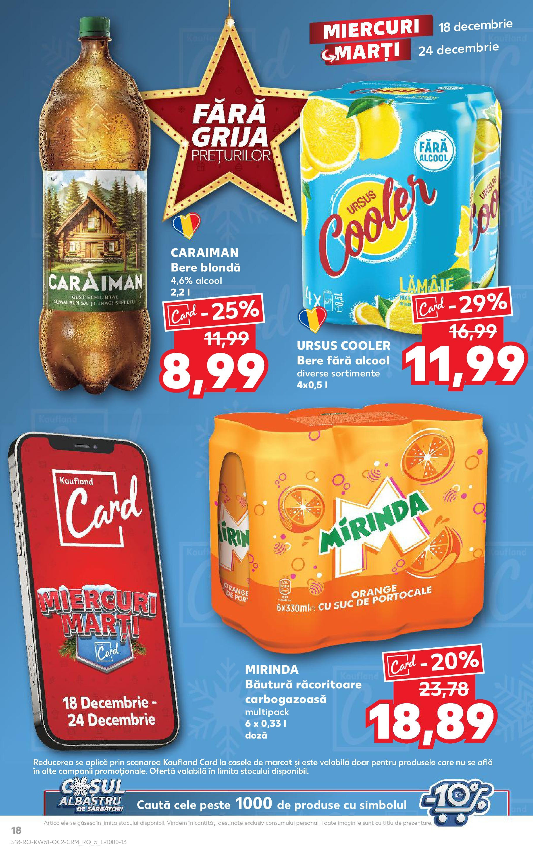 Kaufland - Catalog Kaufland până în data de 22.12.2024 17.12.2024 - Revista si Oferta | Pagină: 18 | Produse: Suc, Bere, Portocale, Pește