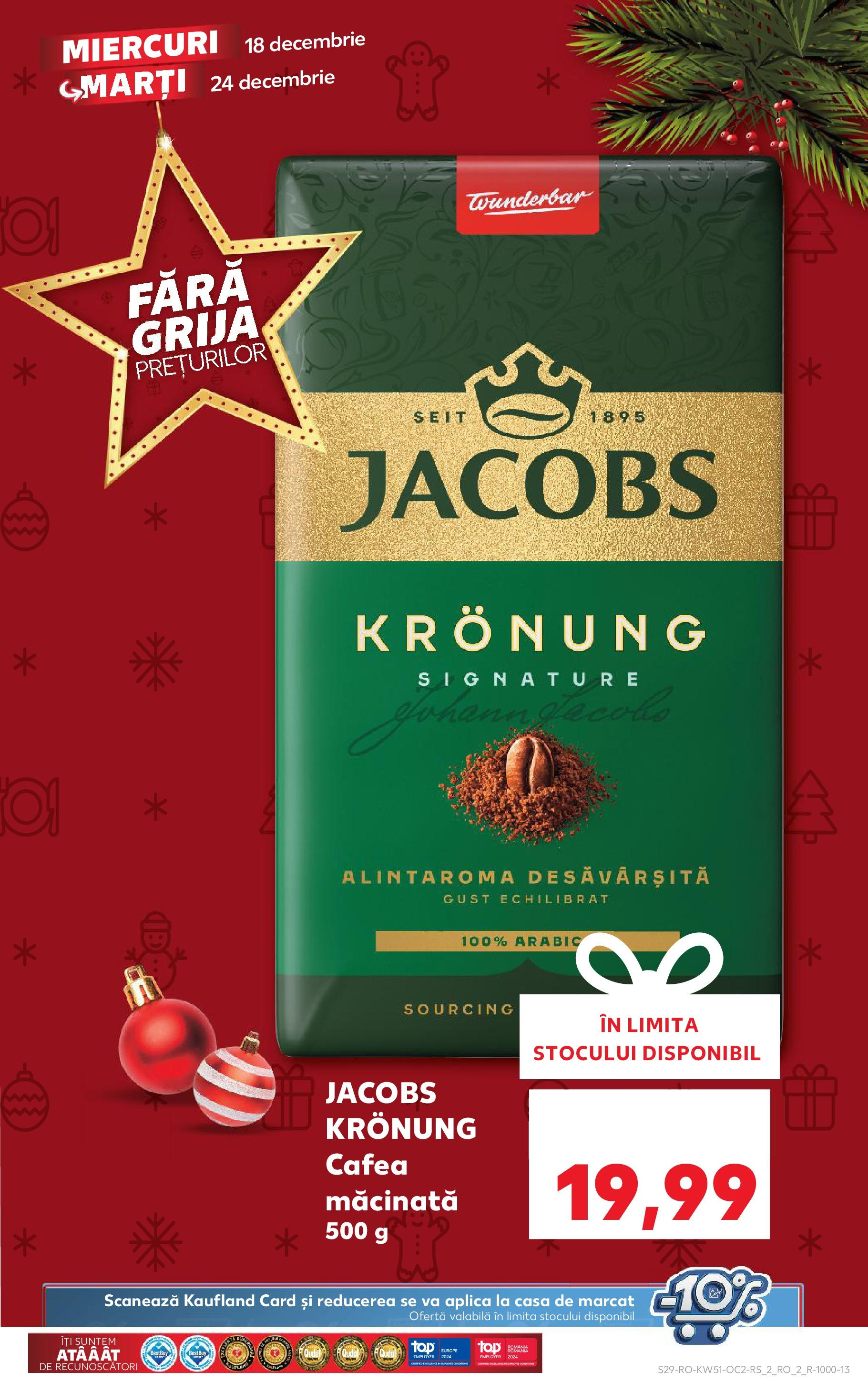 Kaufland - Catalog Kaufland până în data de 22.12.2024 17.12.2024 - Revista si Oferta | Pagină: 29 | Produse: Cafea