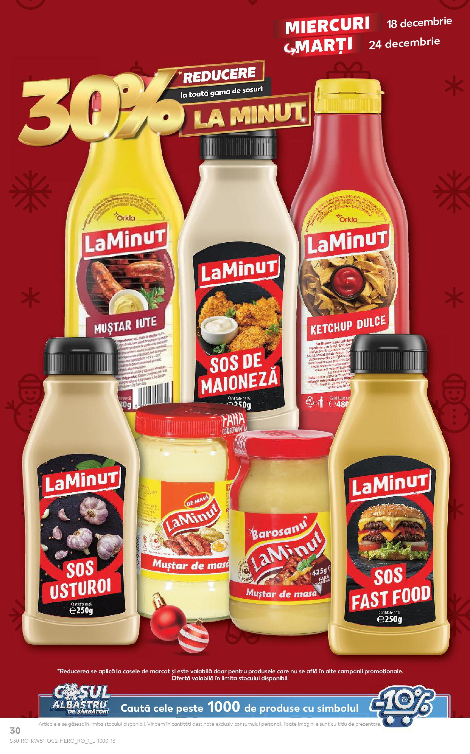 Kaufland - Catalog Kaufland până în data de 22.12.2024 17.12.2024 - Revista si Oferta | Pagină: 30 | Produse: Pește, Muștar, Maioneză, Sos