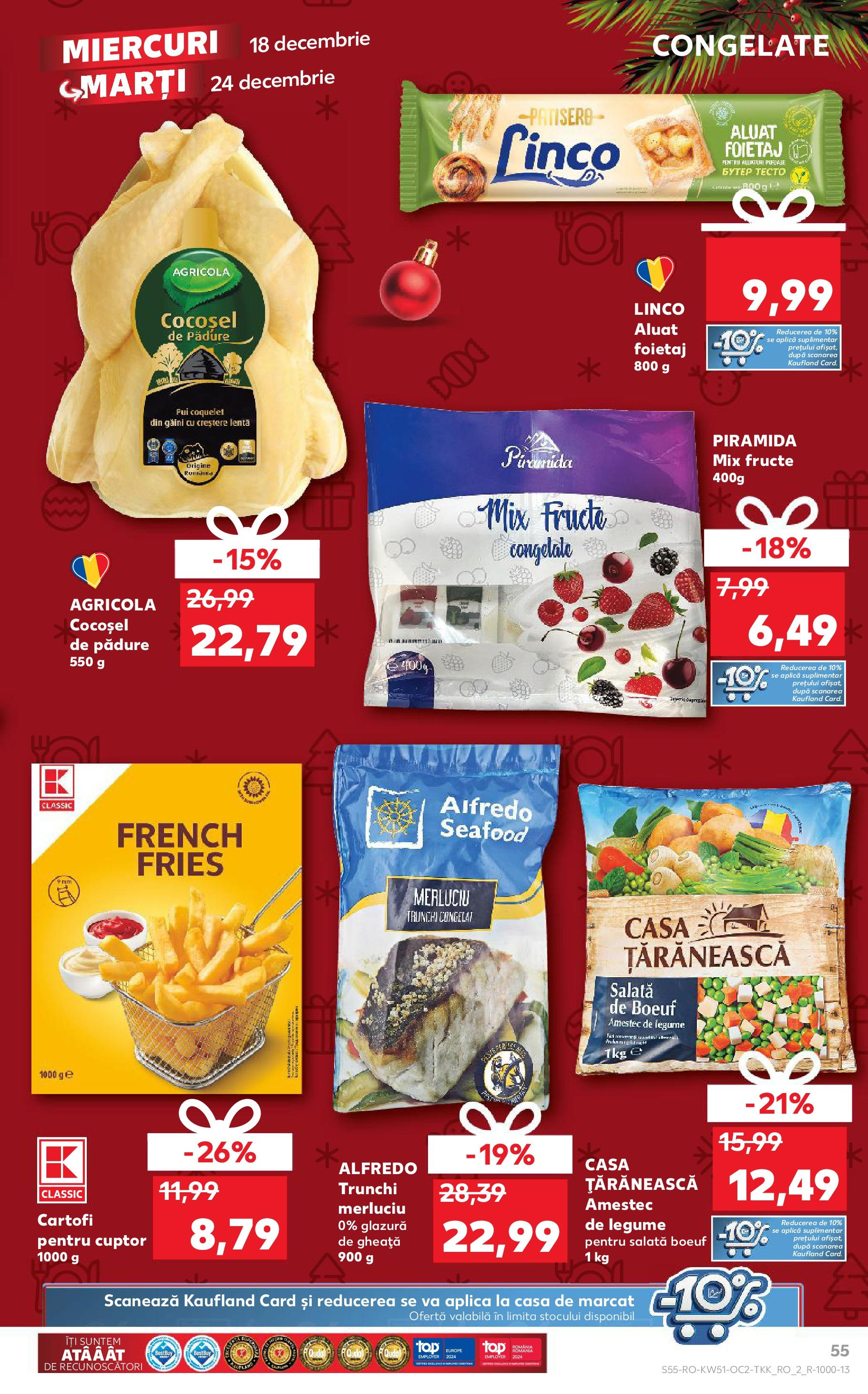 Kaufland - Catalog Kaufland până în data de 22.12.2024 17.12.2024 - Revista si Oferta | Pagină: 55 | Produse: Cuptor, Cartofi, Legume, Fructe