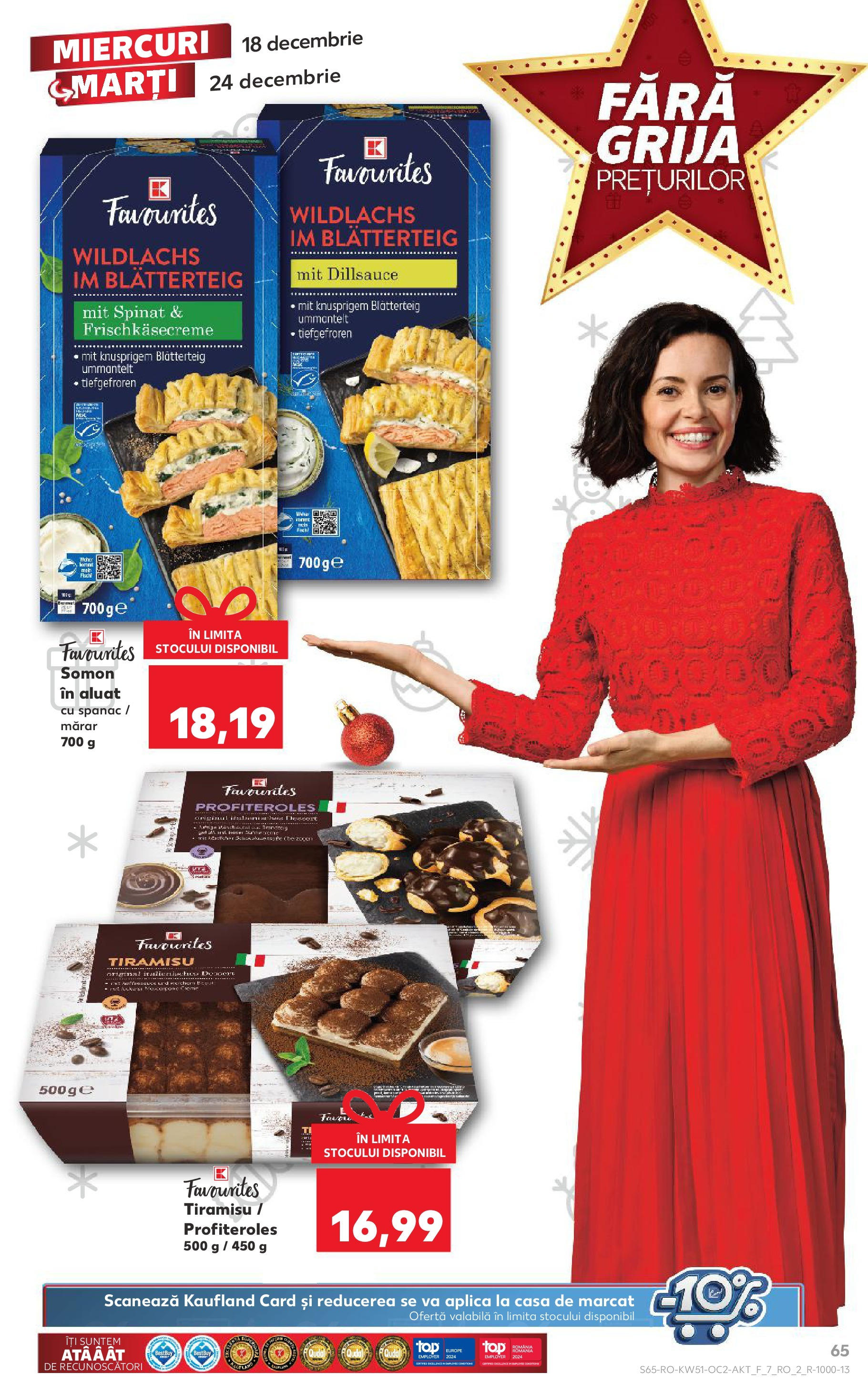 Kaufland - Catalog Kaufland până în data de 22.12.2024 17.12.2024 - Revista si Oferta | Pagină: 65 | Produse: Mărar, Aluat, Tiramisu