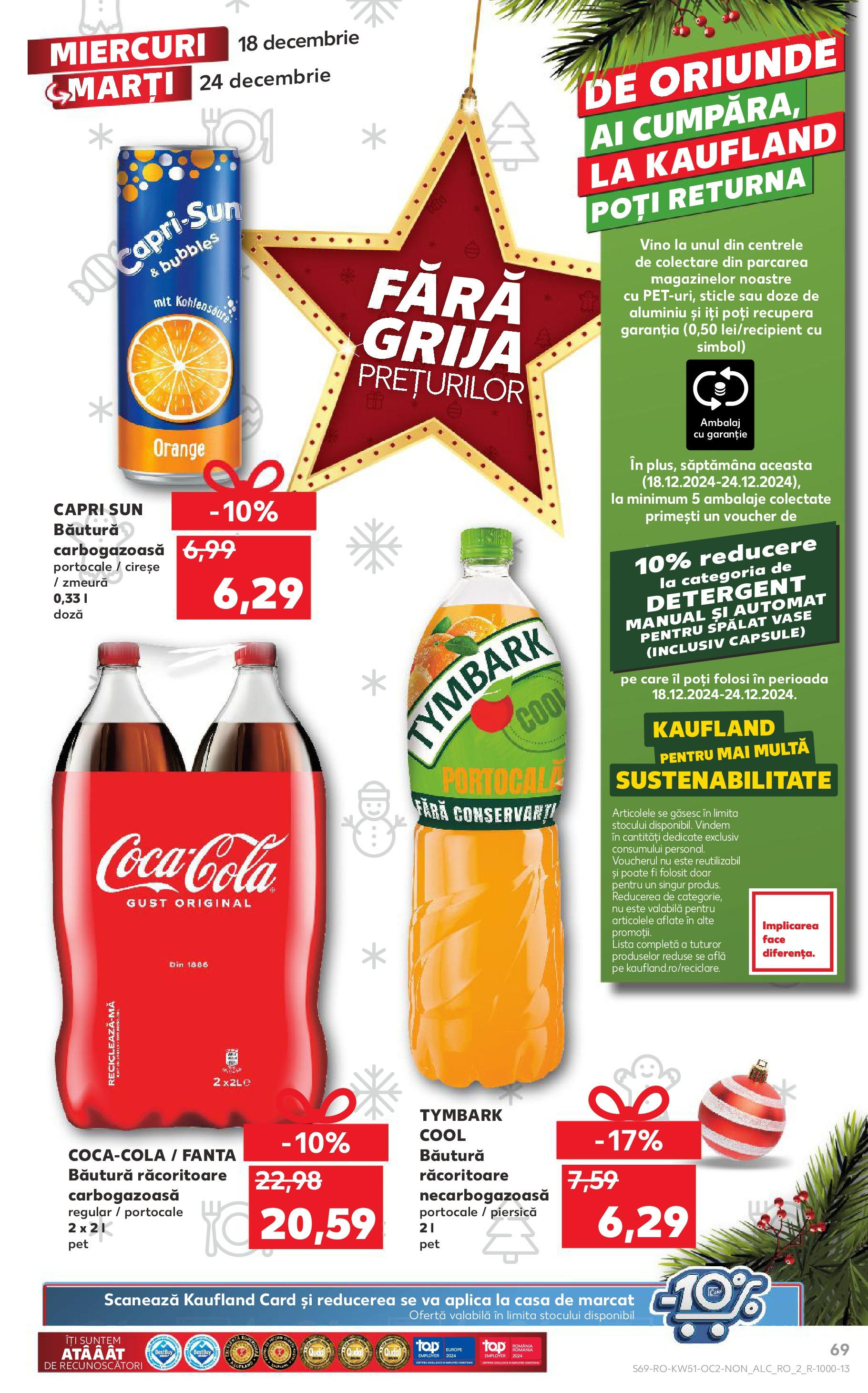 Kaufland - Catalog Kaufland până în data de 22.12.2024 17.12.2024 - Revista si Oferta | Pagină: 69 | Produse: Piersică, Zmeură, Portocale, Cireșe