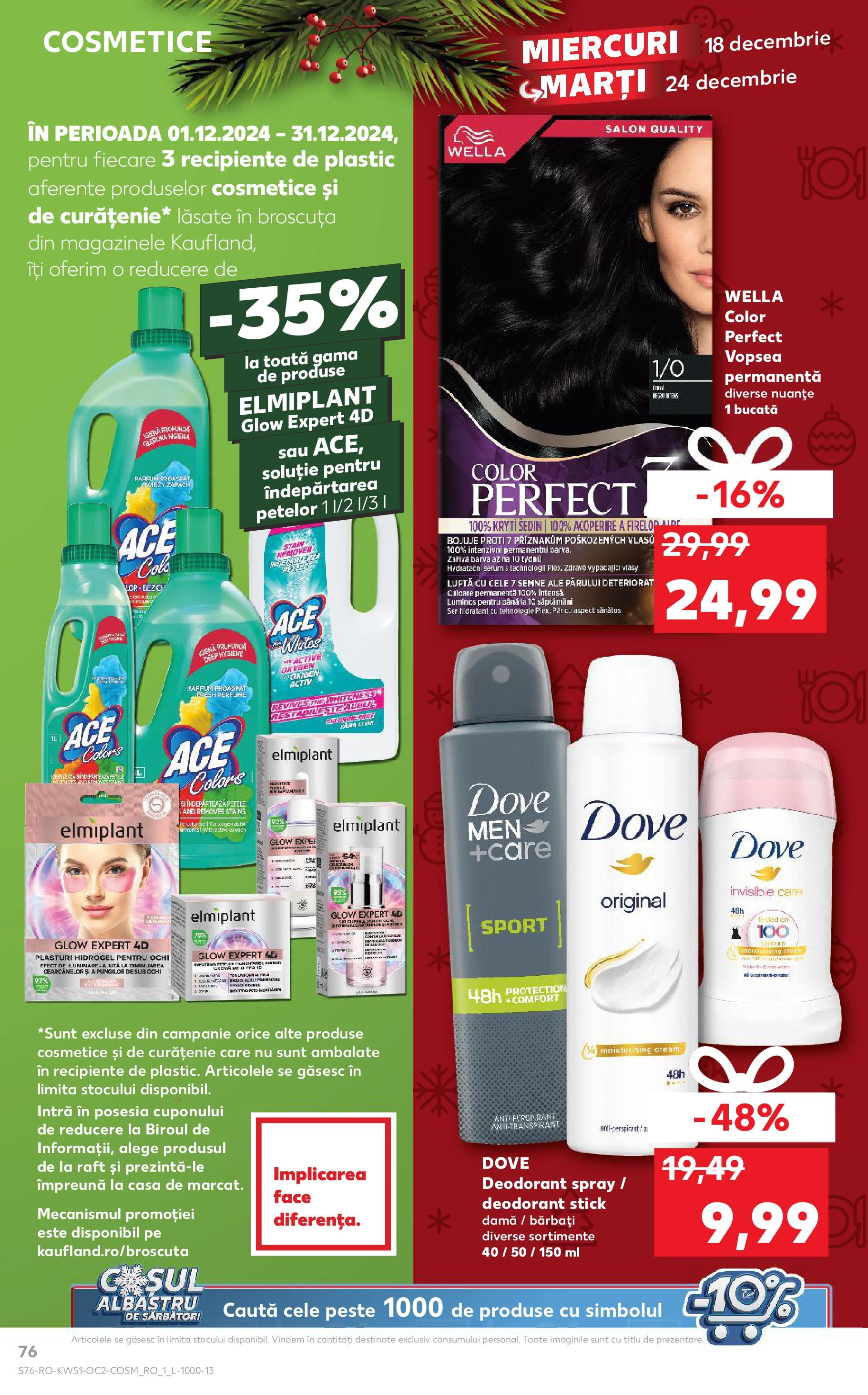 Kaufland - Catalog Kaufland până în data de 22.12.2024 17.12.2024 - Revista si Oferta | Pagină: 76 | Produse: Parfum, Recipiente, Antiperspirant, Pește