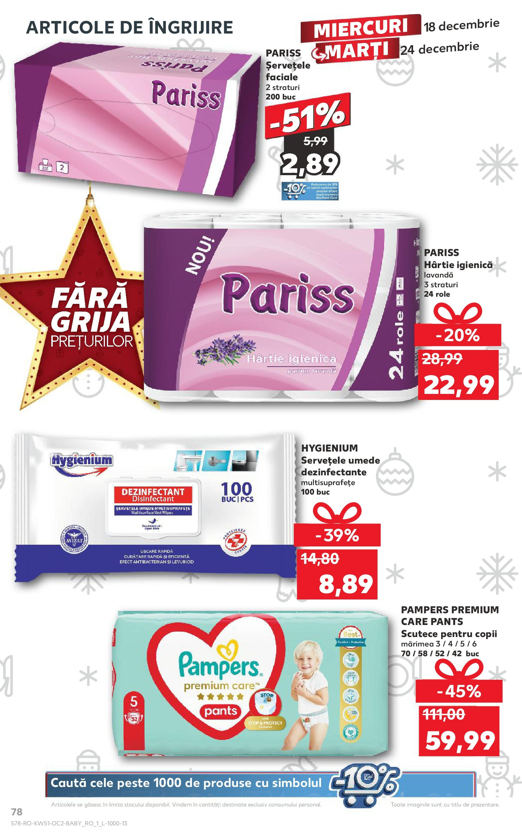 Kaufland - Catalog Kaufland până în data de 22.12.2024 17.12.2024 - Revista si Oferta | Pagină: 78 | Produse: Parfum, Bere, Pește, Scutece