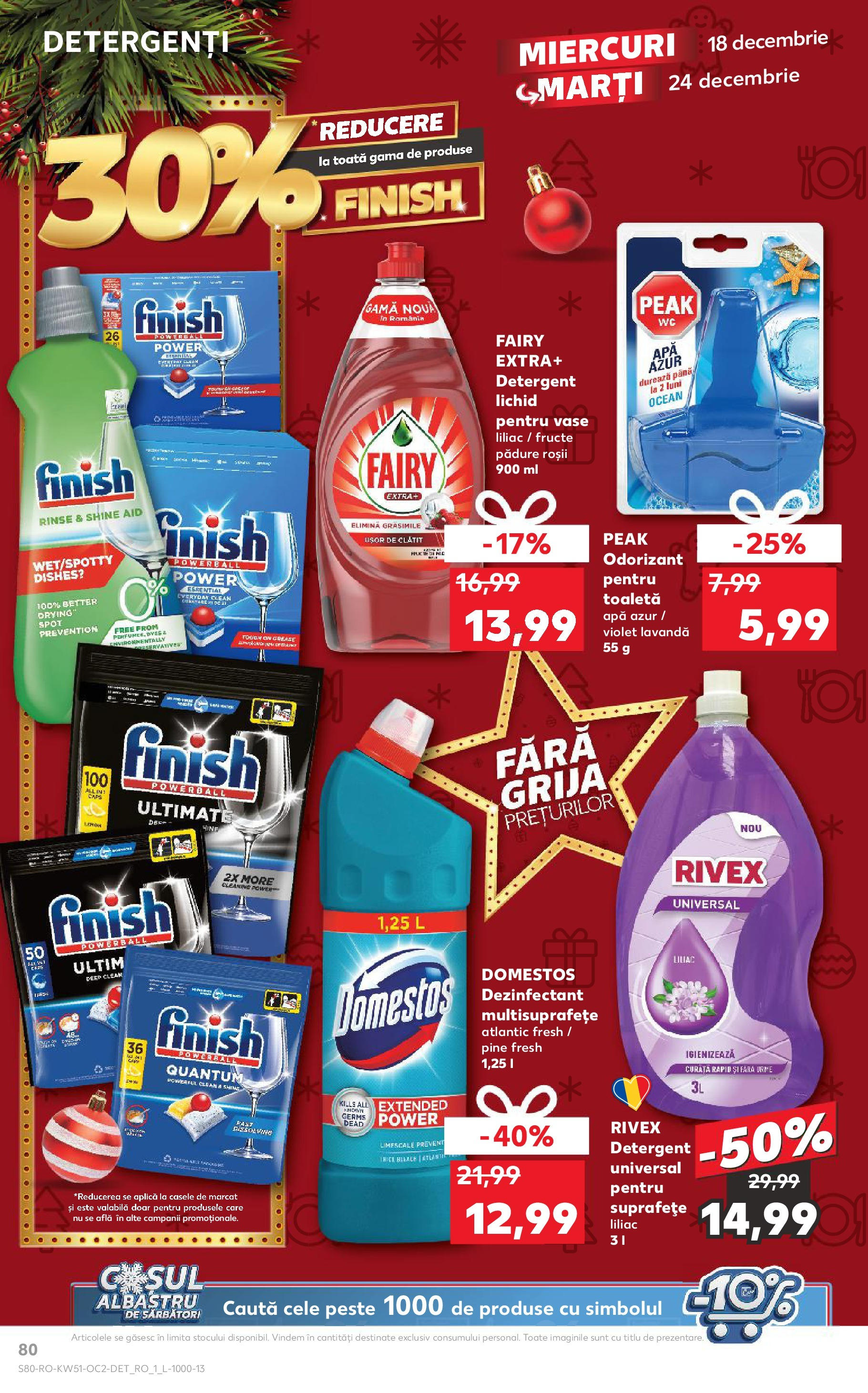 Kaufland - Catalog Kaufland până în data de 22.12.2024 17.12.2024 - Revista si Oferta | Pagină: 80 | Produse: Roșii, Pește, Detergent, Apă