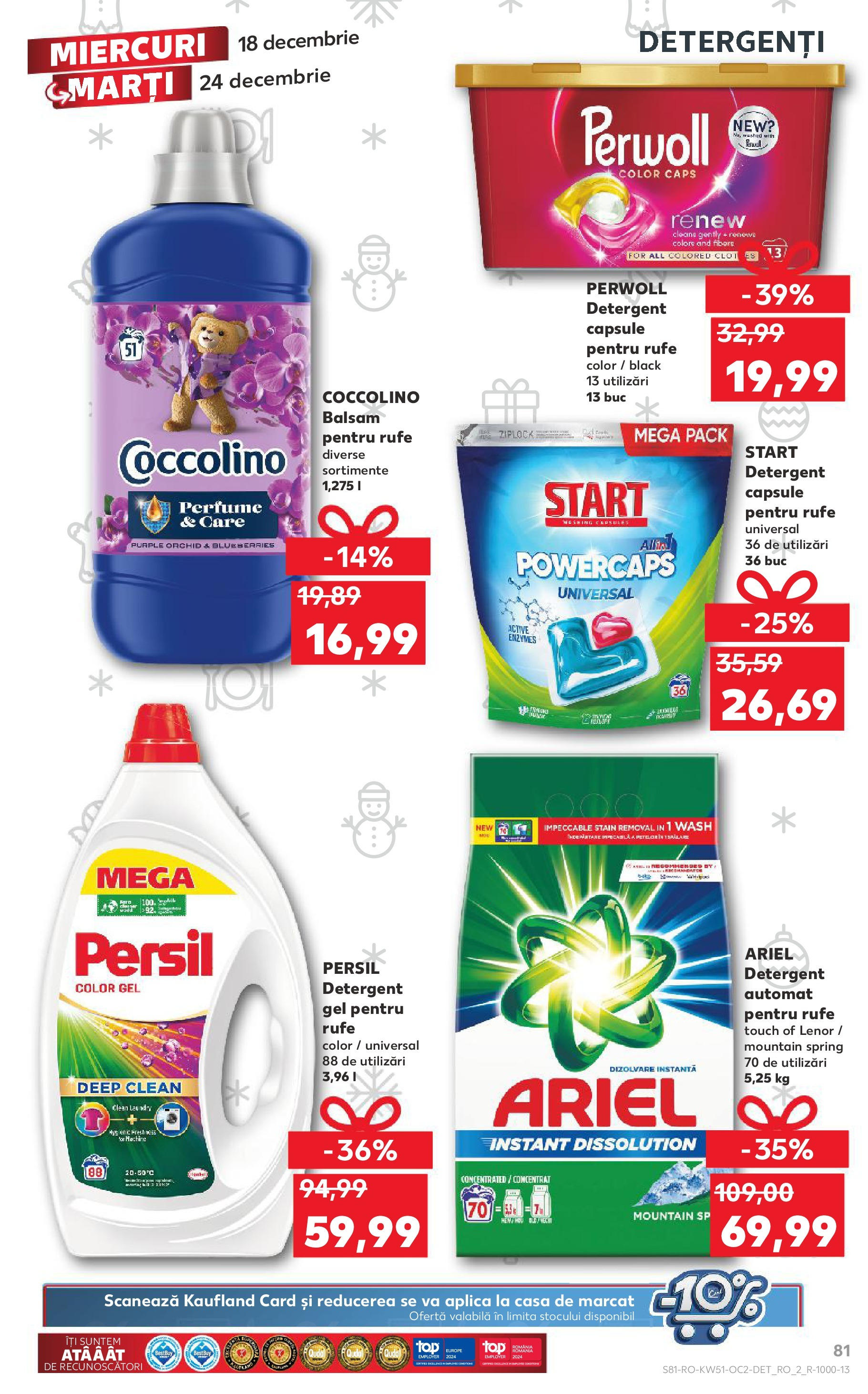 Kaufland - Catalog Kaufland până în data de 22.12.2024 17.12.2024 - Revista si Oferta | Pagină: 81 | Produse: Balsam, Detergent