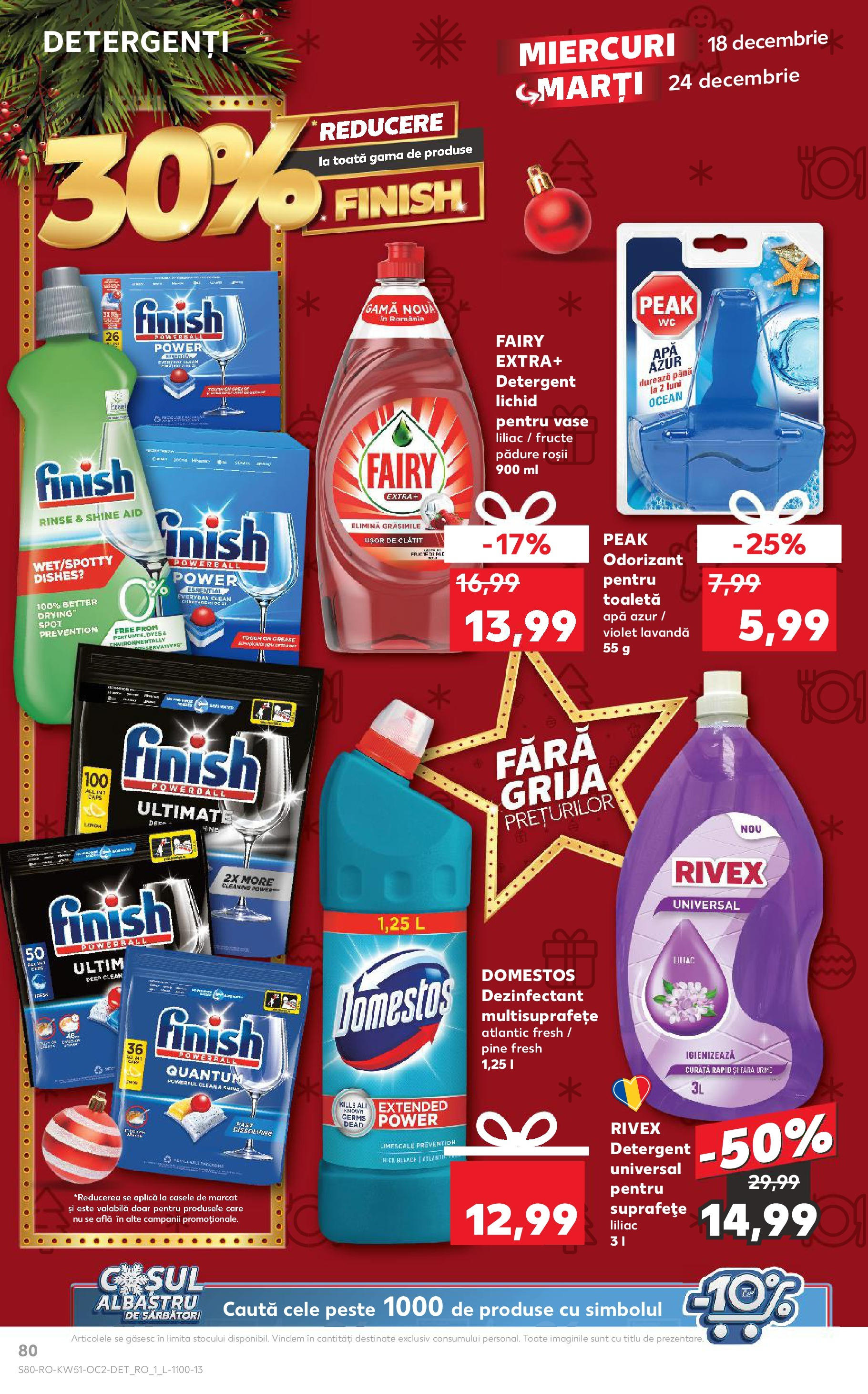 Catalog Kaufland - Ploieşti 18.12.2024 - Revista si Oferta | Pagină: 80 | Produse: Pește, Detergent, Apă, Fructe