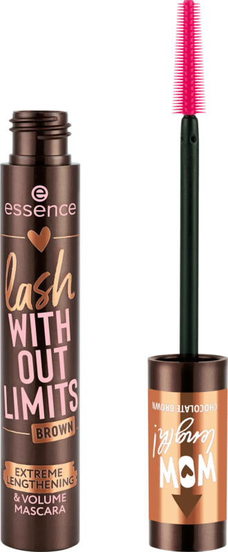 essence Mascara Love It A Choco' Lot! Lash Without Limits Brown Extreme Lengthening & Volume