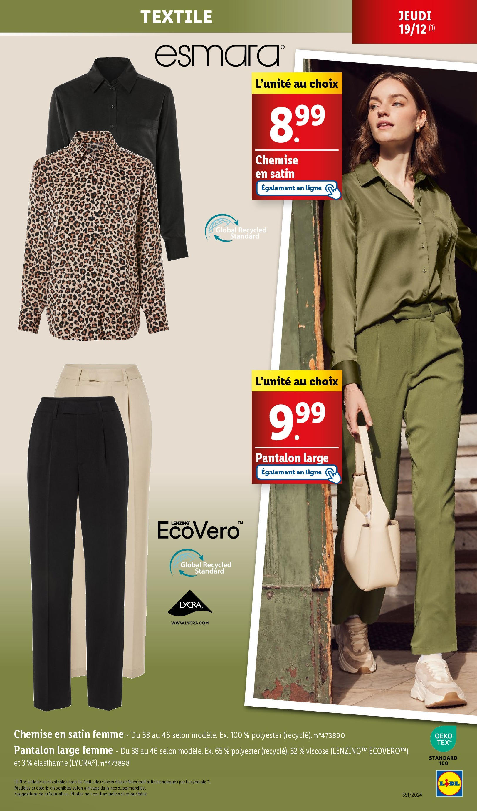 Catalogue LIDL du 17/12/2024 | Promo prospectus en ligne | Page: 11 | Produits: Chemise, Pantalon