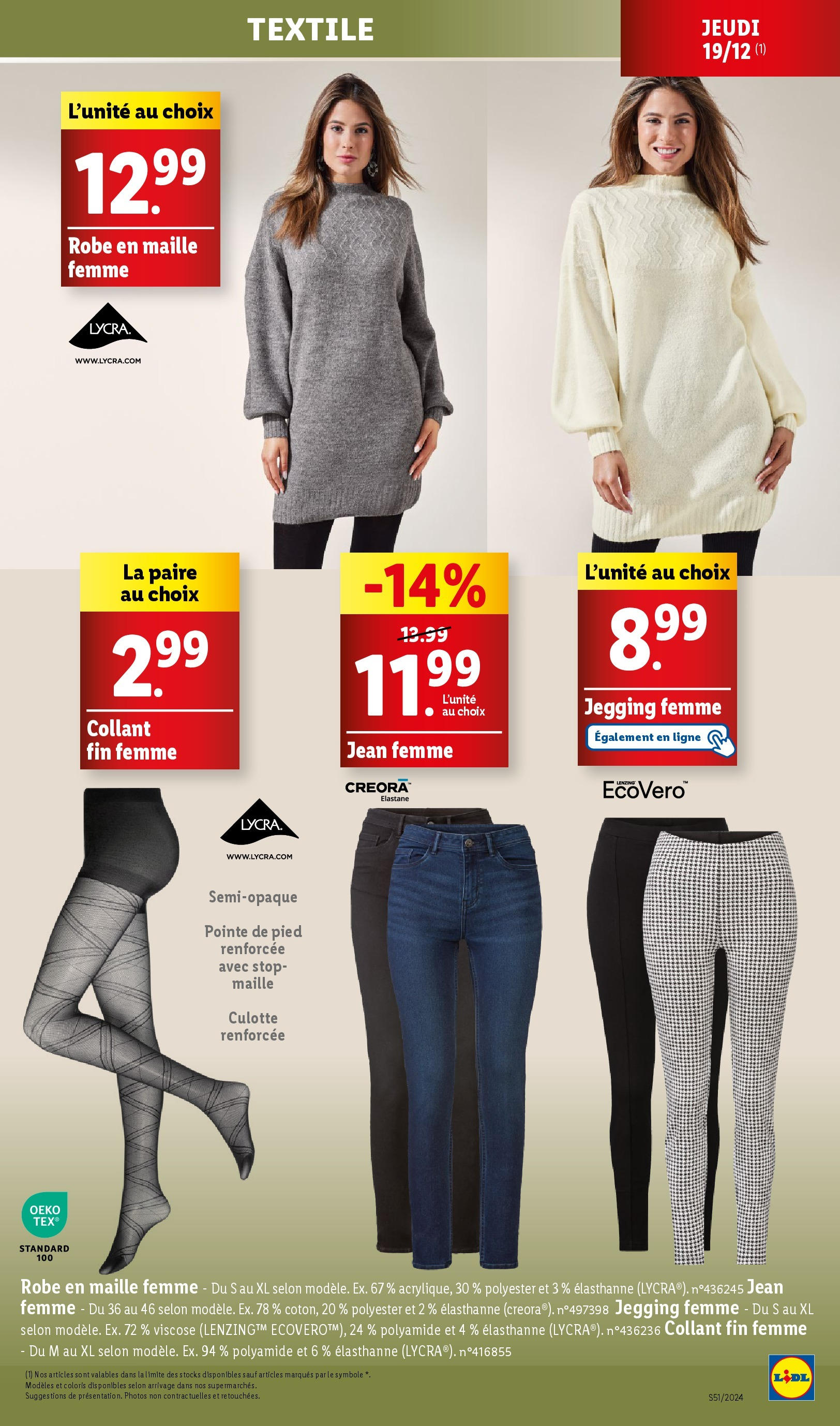 Catalogue LIDL du 17/12/2024 | Promo prospectus en ligne | Page: 13 | Produits: Robe, Culotte