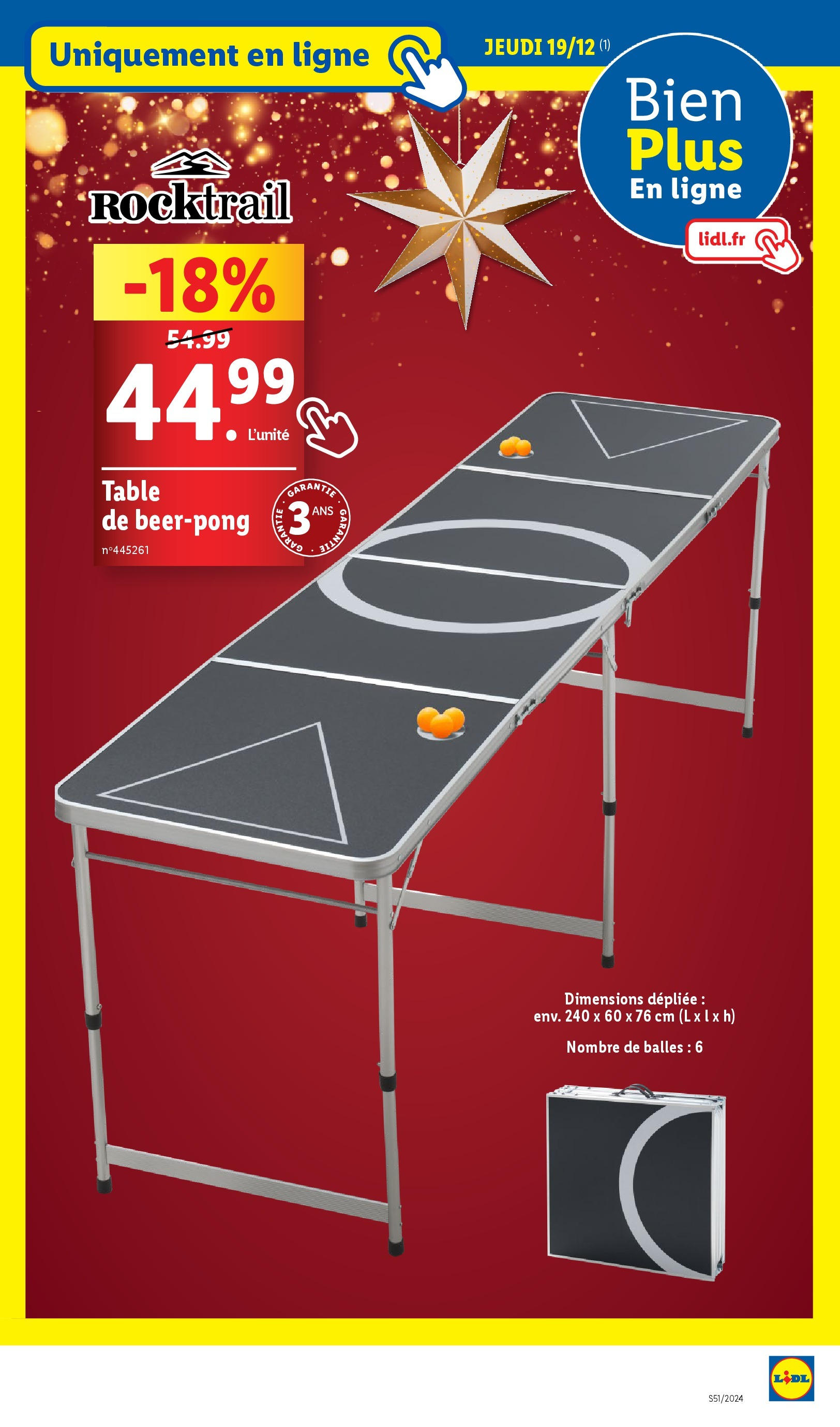 Catalogue LIDL du 17/12/2024 | Promo prospectus en ligne | Page: 15 | Produits: Table