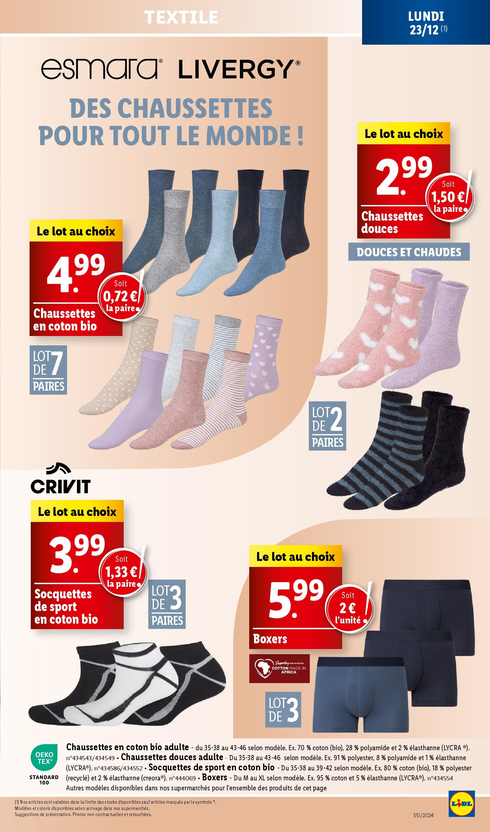 Catalogue LIDL du 17/12/2024 | Promo prospectus en ligne | Page: 27 | Produits: Coton