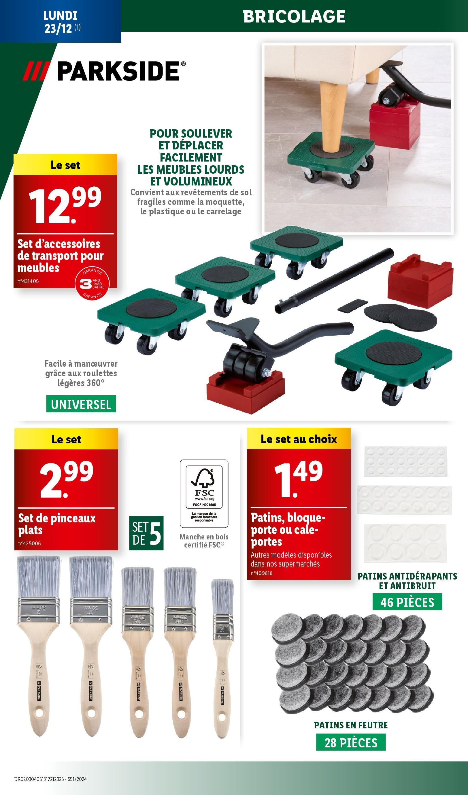 Catalogue LIDL du 22/12/2024 | Promo prospectus en ligne | Page: 14 | Produits: Porte, Portes