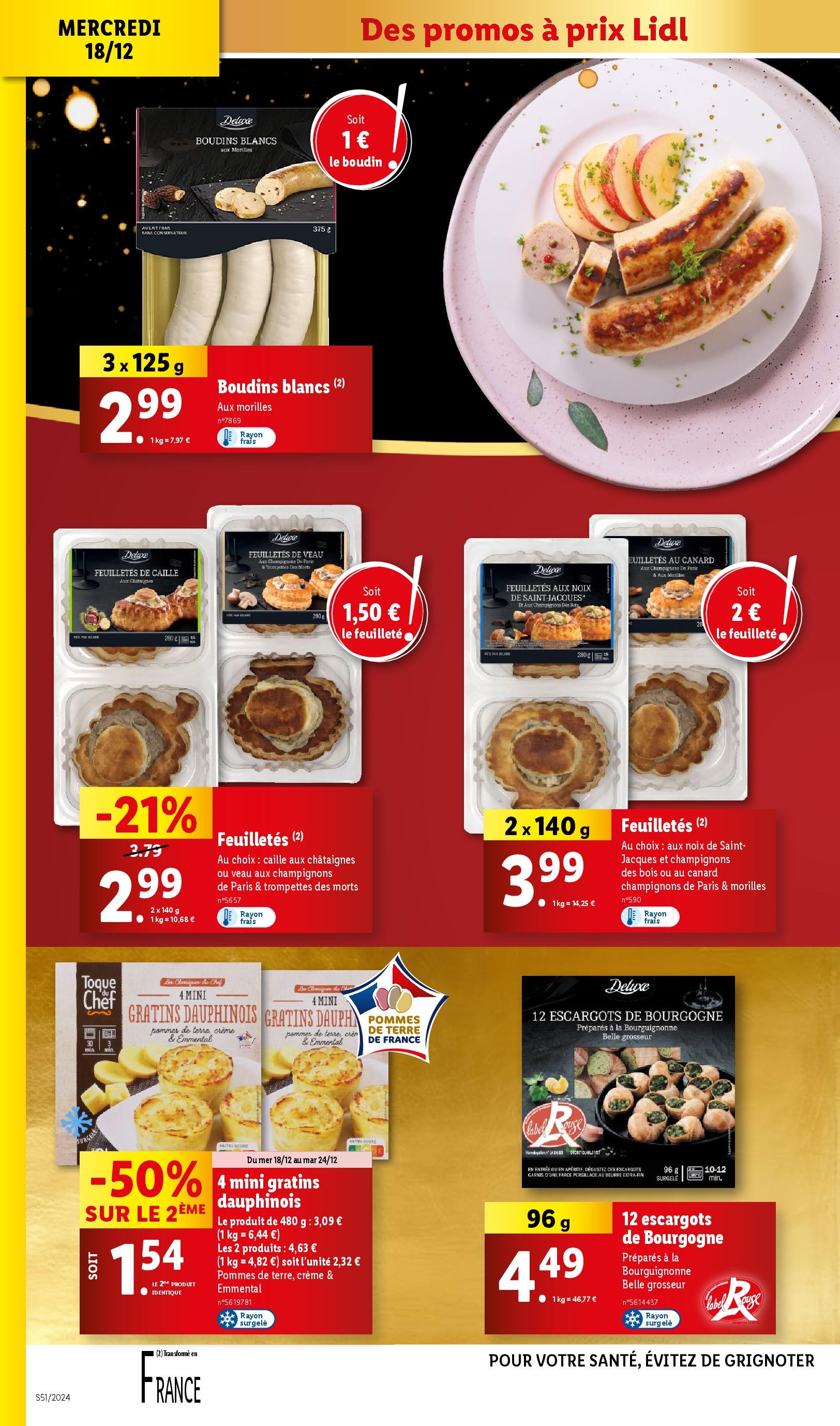 Catalogue LIDL du 15/12/2024 | Promo prospectus en ligne | Page: 16 | Produits: Emmental, Beurre, Noix, Crème