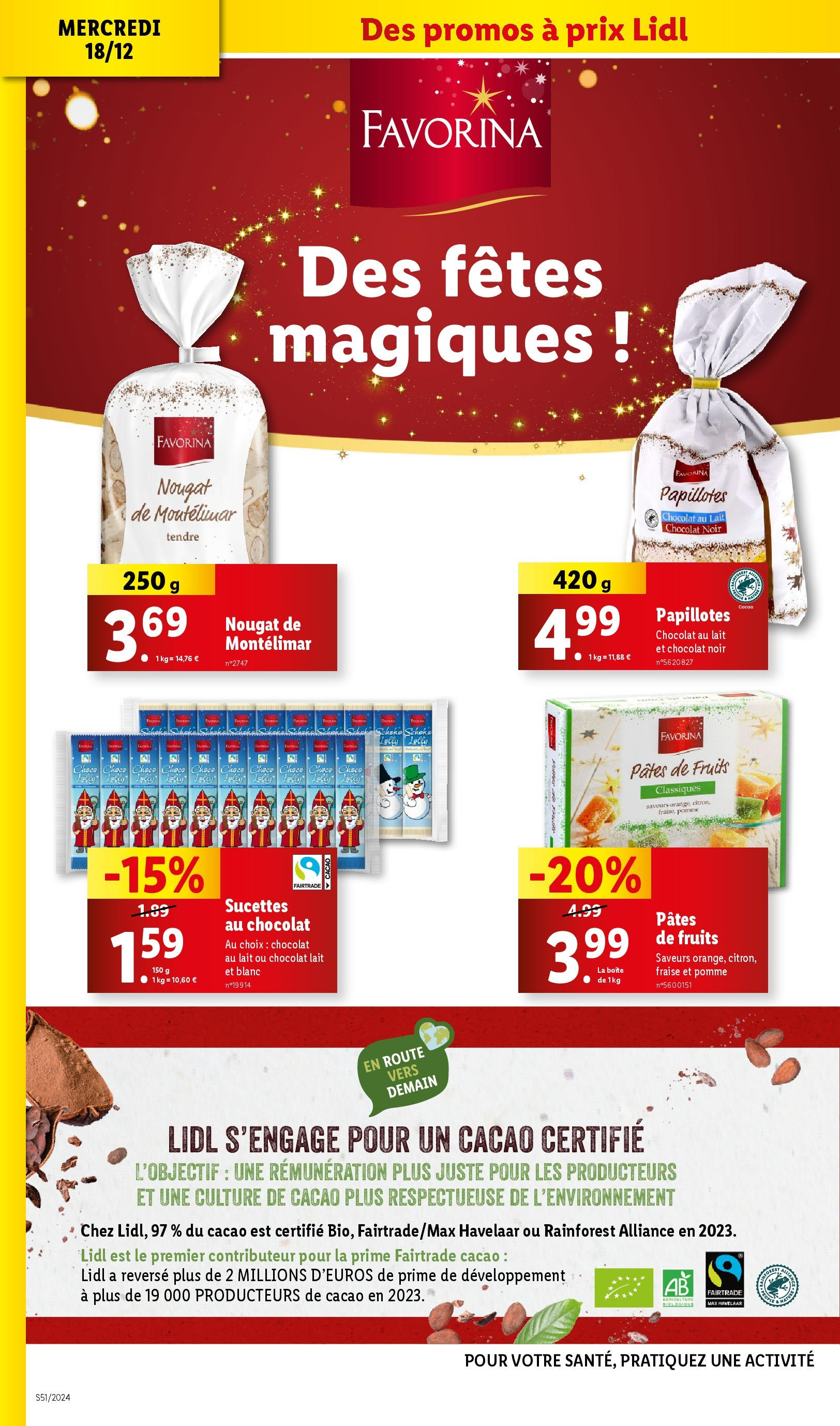 Catalogue LIDL du 15/12/2024 | Promo prospectus en ligne | Page: 20 | Produits: Alliance, Lait, Chocolat, Pâtes