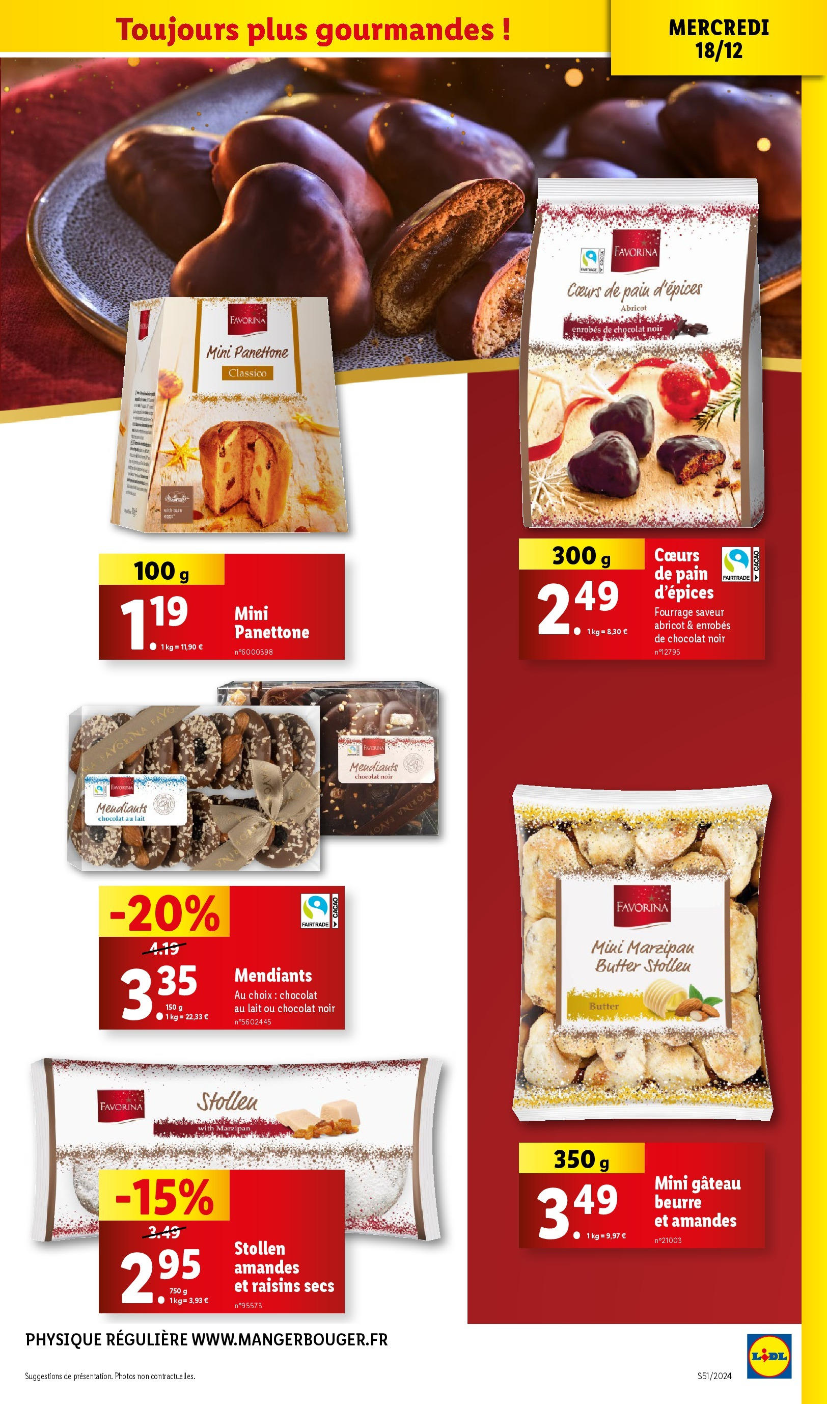 Catalogue LIDL du 15/12/2024 | Promo prospectus en ligne | Page: 21 | Produits: Raisins secs, Lait, Beurre, Chocolat