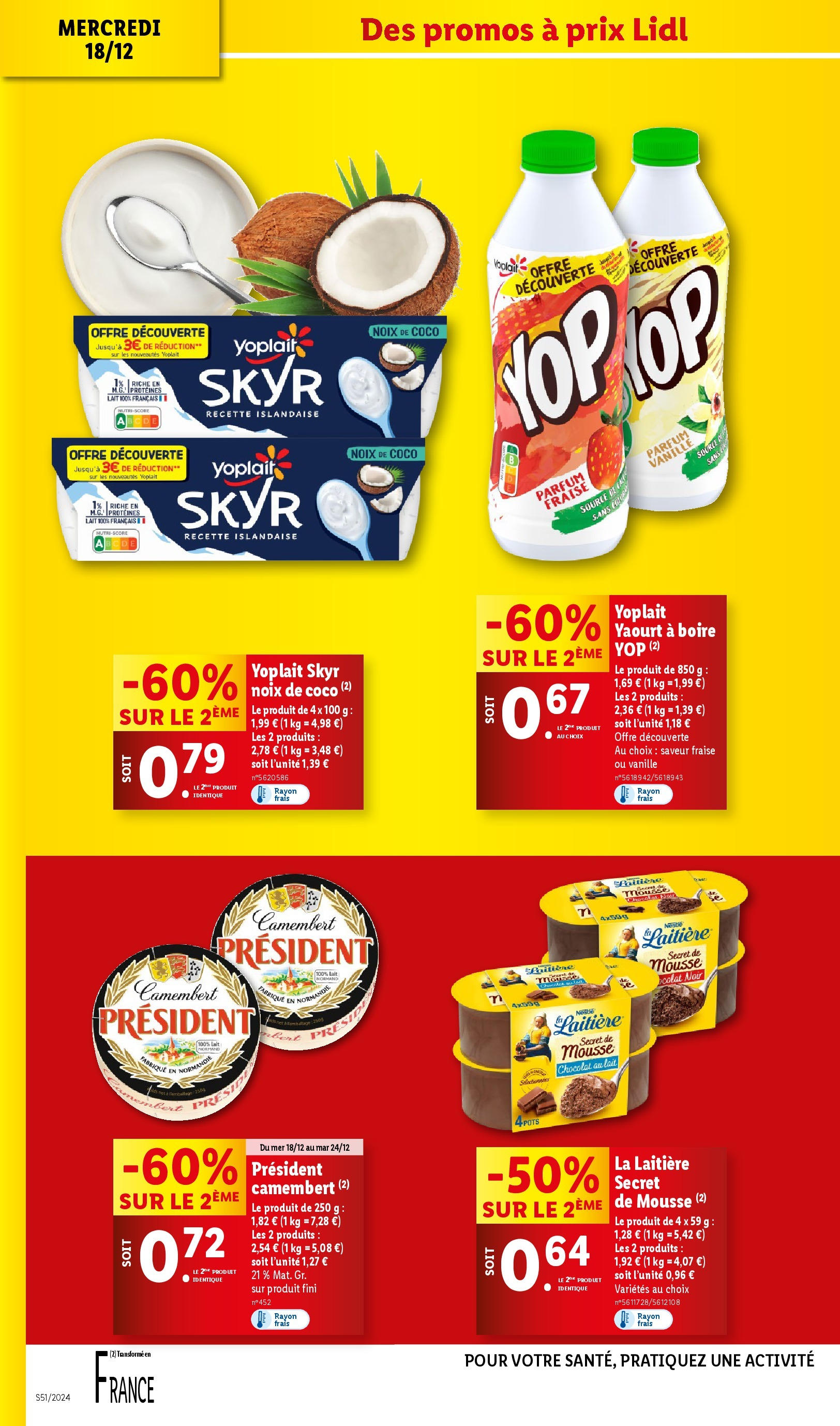 Catalogue LIDL du 15/12/2024 | Promo prospectus en ligne | Page: 26 | Produits: Yaourt à boire, Lait, Chocolat, Noix