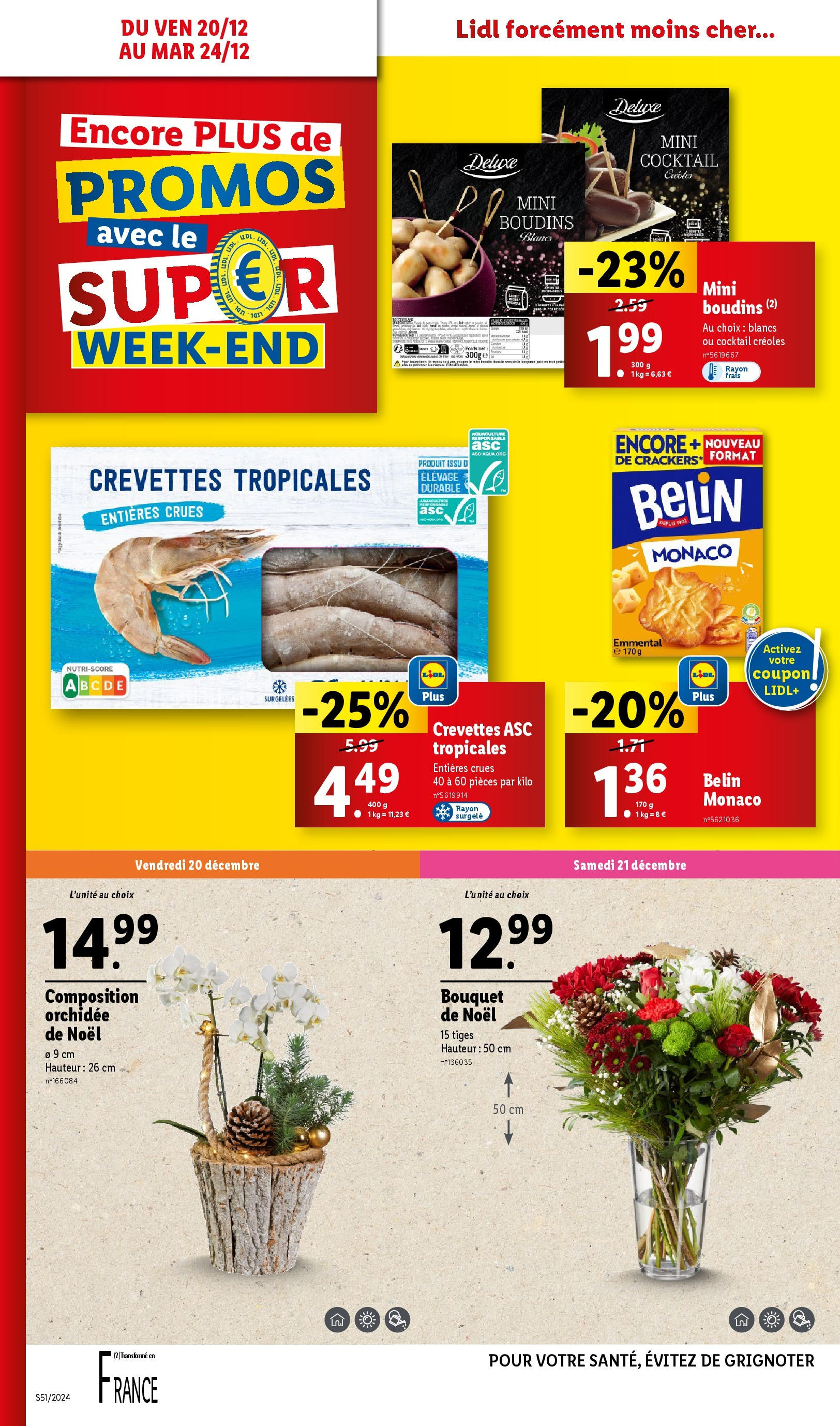 Catalogue LIDL du 15/12/2024 | Promo prospectus en ligne | Page: 66 | Produits: Emmental, Crevettes, Orchidée