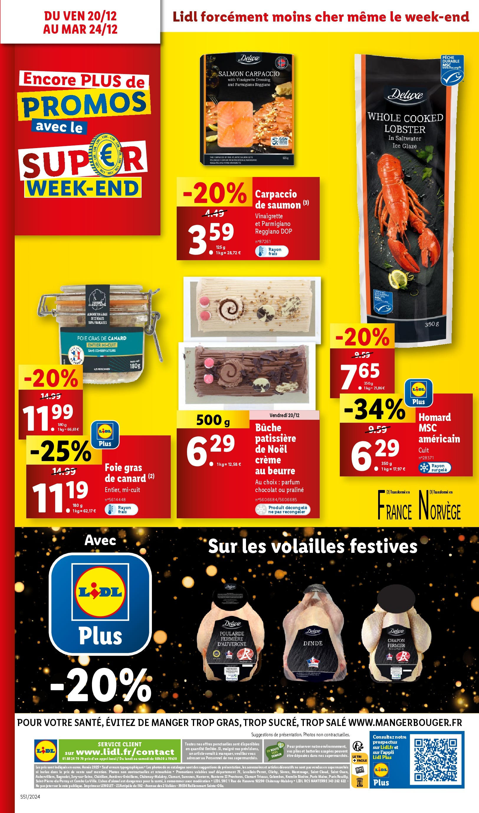 Catalogue LIDL du 15/12/2024 | Promo prospectus en ligne | Page: 68 | Produits: Foie Gras de Canard, Beurre, Homard, Crème