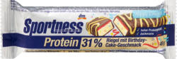 Sportness Proteinriegel 31%, Birthday-Cake Geschmack