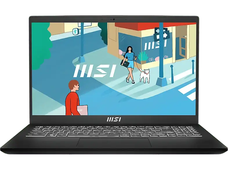 MSI Modern 15 B13M-1014 Notebook 15,6 Zoll, Full-HD, Intel® Core™ i5-1335U Prozessor, 16 GB RAM, 512 SSD, Windows 11 Home, Iris® X, Classic Black