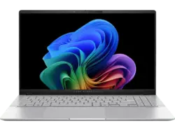 ASUS Vivobook S 15 OLED S5507QA-MA012W Copilot+ PC Notebook 15,6 Zoll, 3K, Qualcomm Snapdragon X Plus X1-P42-100, 16 GB RAM, 512 SSD, Windows 11 Home (64 Bit), Adreno™ Onboard Graphics, Cool Silver