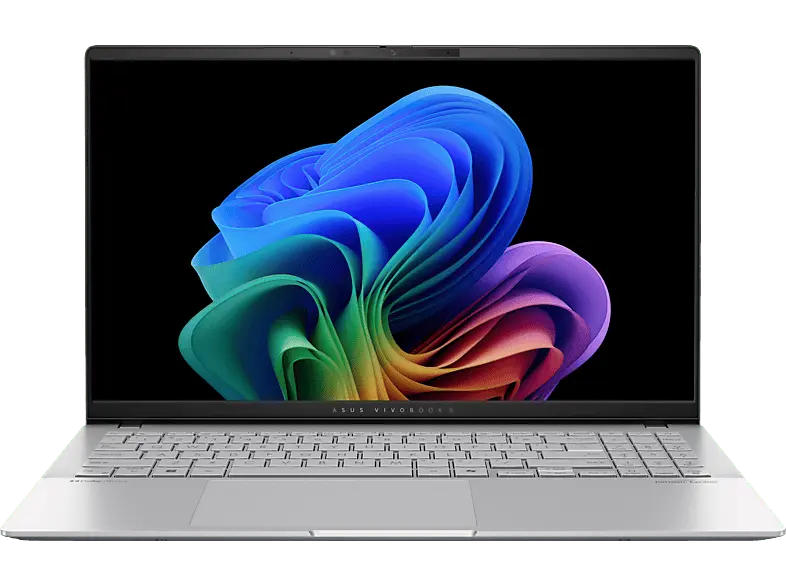 ASUS Vivobook S 15 OLED S5507QA-MA012W Copilot+ PC Notebook 15,6 Zoll, 3K, Qualcomm Snapdragon X Plus X1-P42-100, 16 GB RAM, 512 SSD, Windows 11 Home (64 Bit), Adreno™ Onboard Graphics, Cool Silver