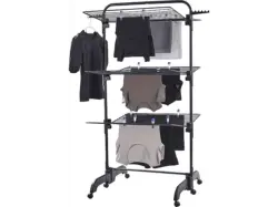 Leifheit Turmtrockner Comfort Tower 420 Black; Wäscheständer