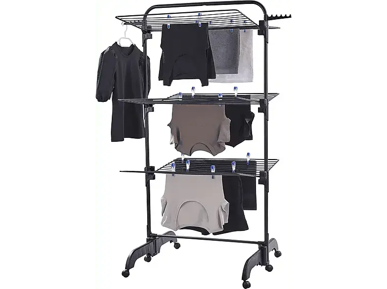 Leifheit Turmtrockner Comfort Tower 420 Black; Wäscheständer